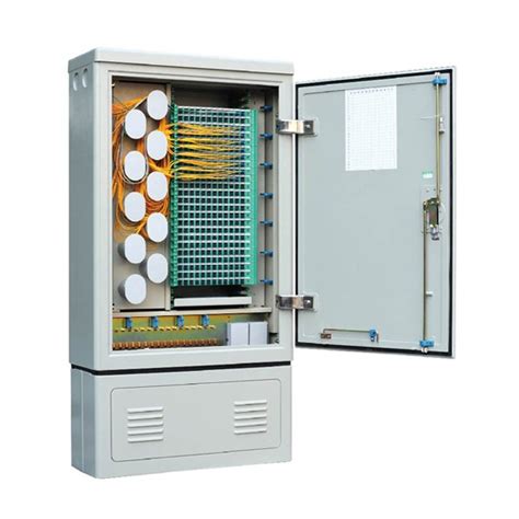 telecommunication distribution box|fiber cable above ground cabinet.